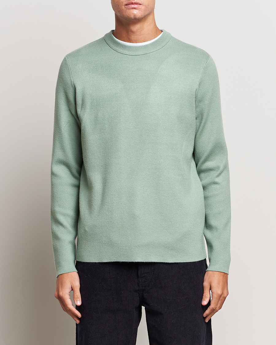 Uomini | Maglieria | Samsøe Samsøe | Samsøe & Samsøe Guna Crew Neck Iceberg Green