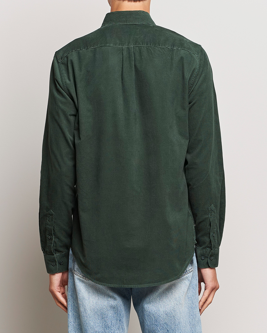 Uomini | Camicie | Samsøe Samsøe | Samsøe & Samsøe Liam Baby Cord Shirt Garden Topiary