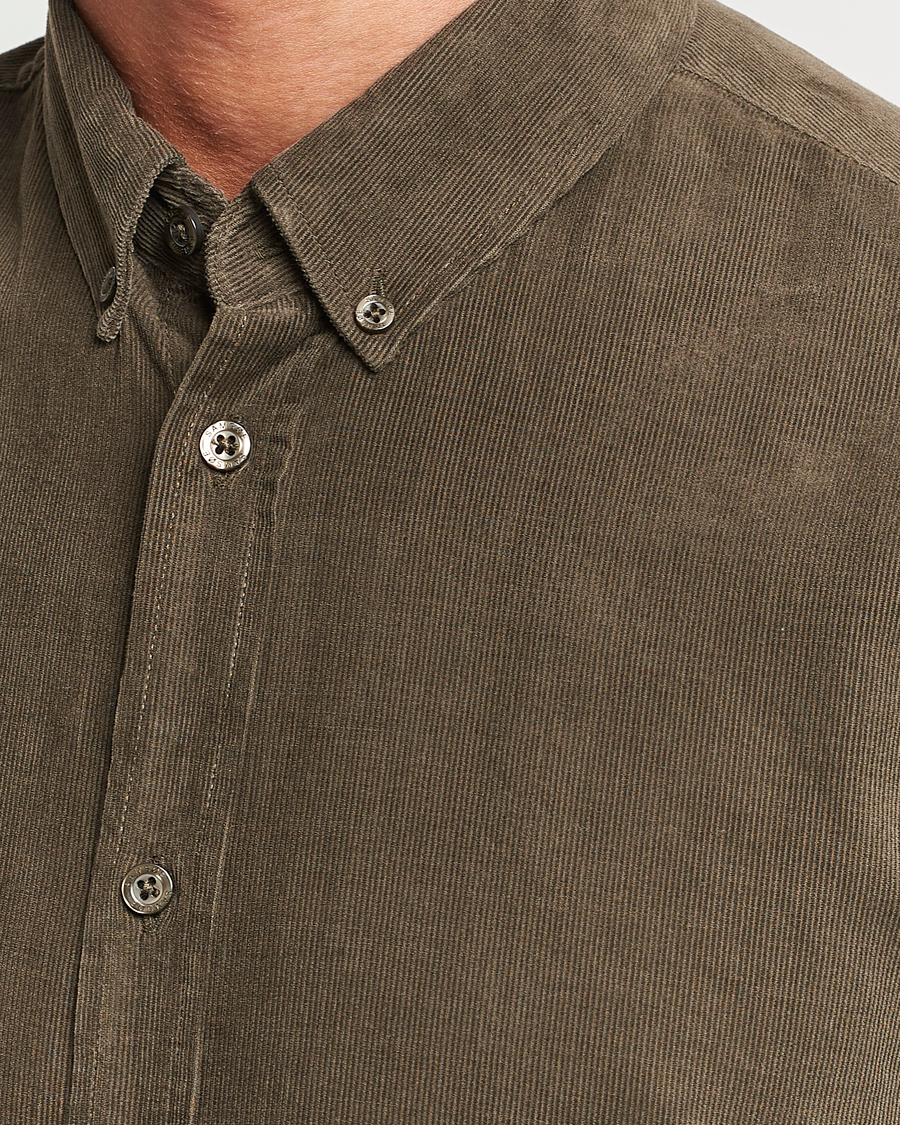 Uomini | Camicie | Samsøe Samsøe | Samsøe & Samsøe Liam Baby Cord Shirt Crocodile