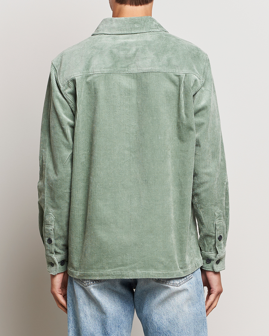 Uomini | Camicie | Samsøe Samsøe | Samsøe & Samsøe Damon Corduroy Overshirt Iceberg Green