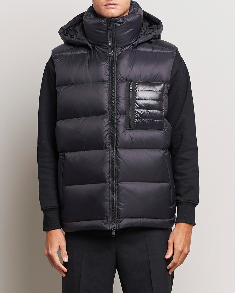 Uomini | Giacche | J.Lindeberg | Duke Hoodded Down Vest Black