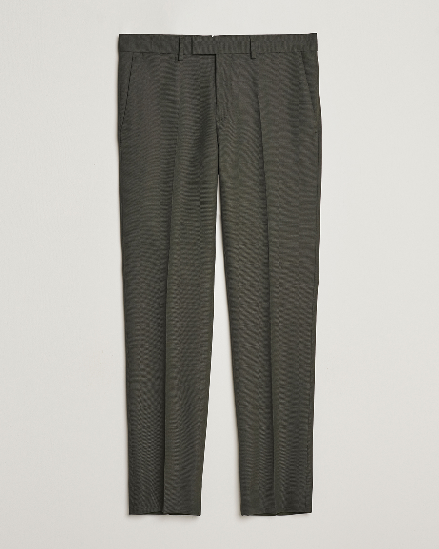 Uomini | Pantaloni | J.Lindeberg | Grant Active Hopsack Pants Forest Green
