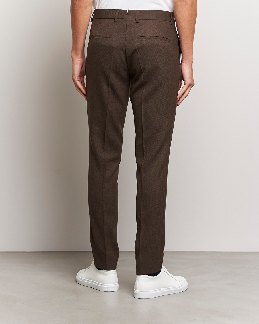 Uomini | Pantaloni | J.Lindeberg | Grant Active Hopsack Pants Delicioso