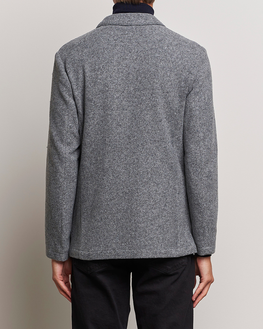Uomini | Blazers | J.Lindeberg | Carlton Wool Cardigan Blazer Mid Grey Mel