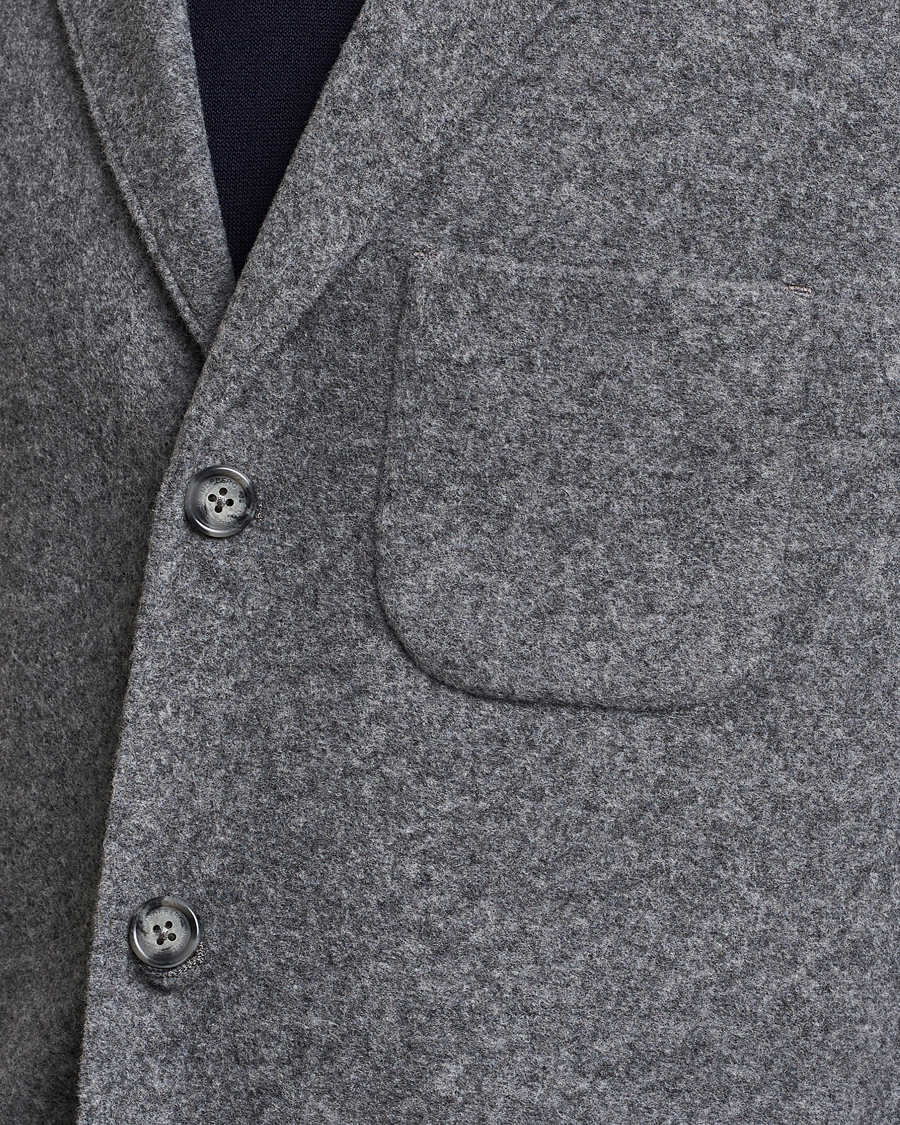 Uomini | Blazers | J.Lindeberg | Carlton Wool Cardigan Blazer Mid Grey Mel