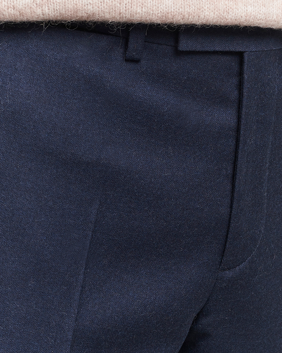 Uomini | Pantaloni | J.Lindeberg | Grant Stretch Flannel Trousers Navy