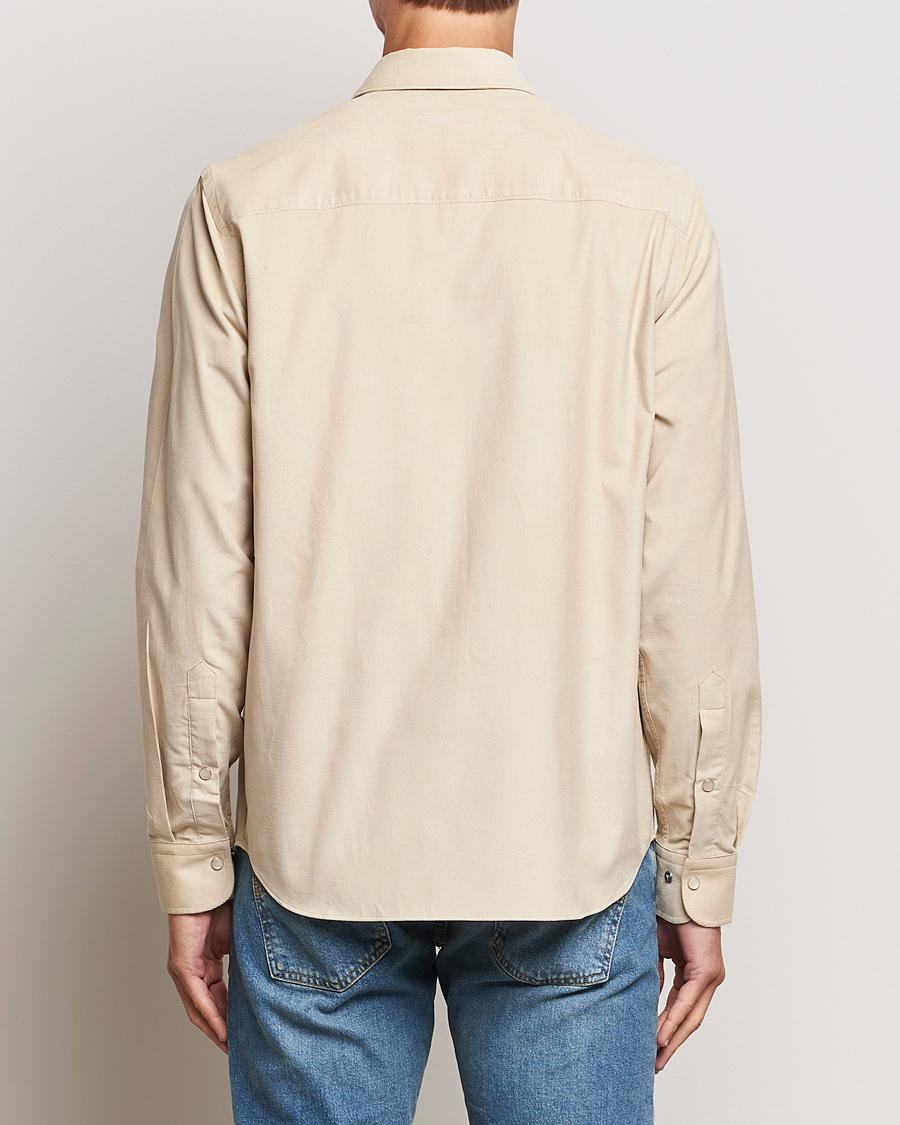 Uomini | Camicie | J.Lindeberg | Carlos Reg Cord Shirt Oyster Grey