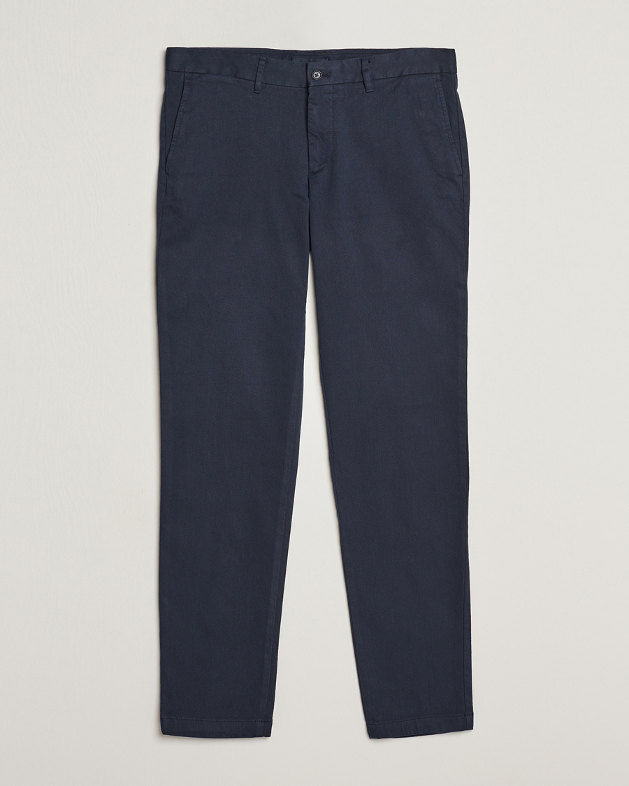 Uomini | Pantaloni | J.Lindeberg | Chaze Flannel Twill Pants Navy