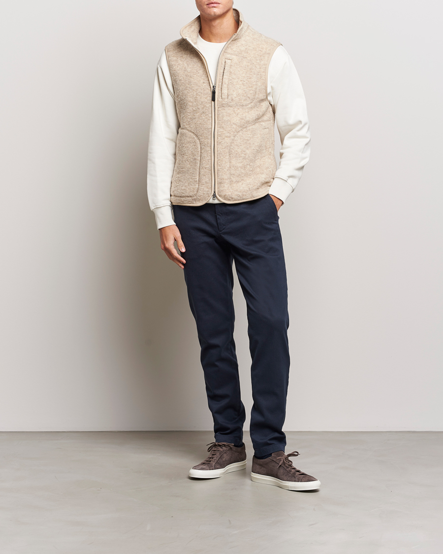 Uomini | Pantaloni | J.Lindeberg | Chaze Flannel Twill Pants Navy