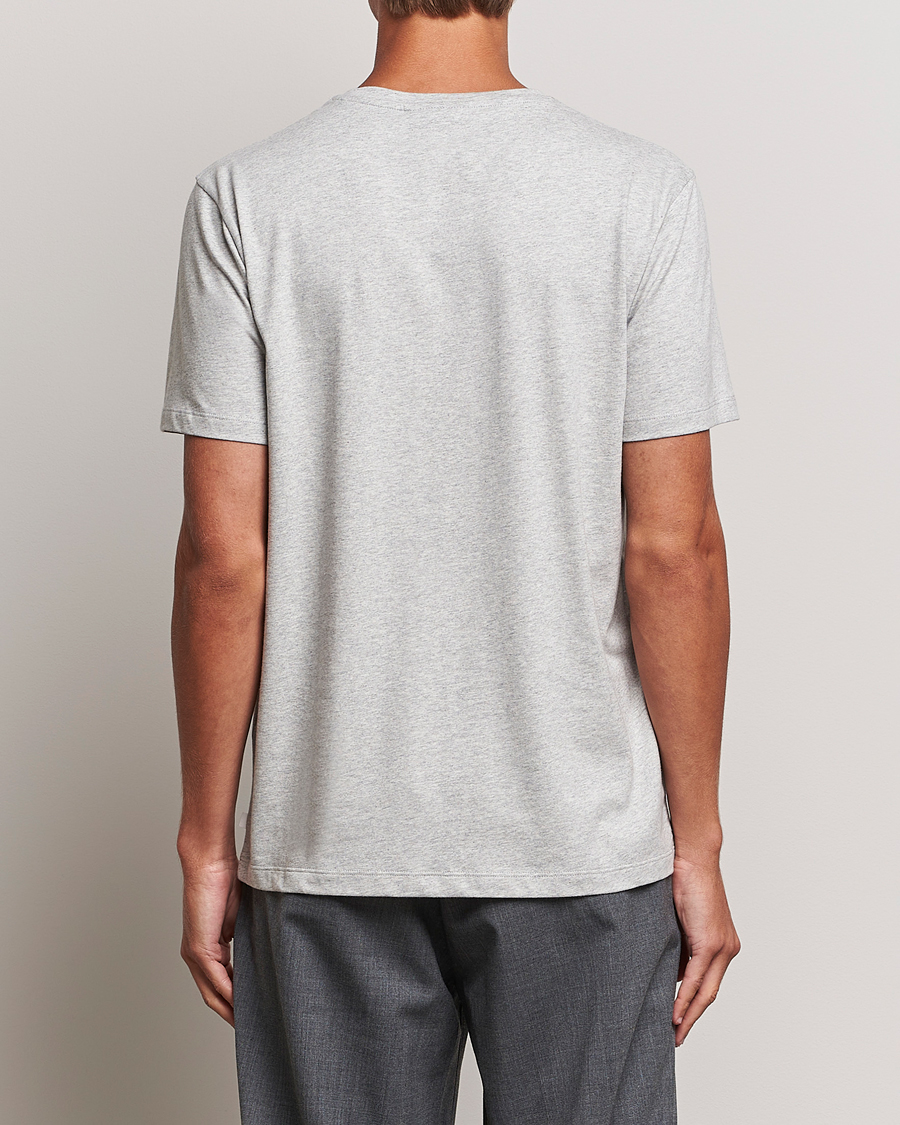 Uomini | T-shirt | J.Lindeberg | Sid Cotton Crew Neck Tee Light Grey Mel