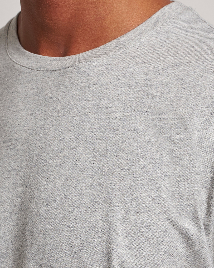 Uomini | T-shirt | J.Lindeberg | Sid Cotton Crew Neck Tee Light Grey Mel