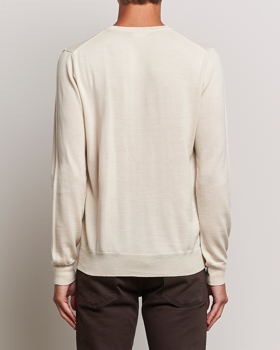 Uomini | Maglieria | J.Lindeberg | Lyle True Merino Crew Neck Pullover Oyster Grey