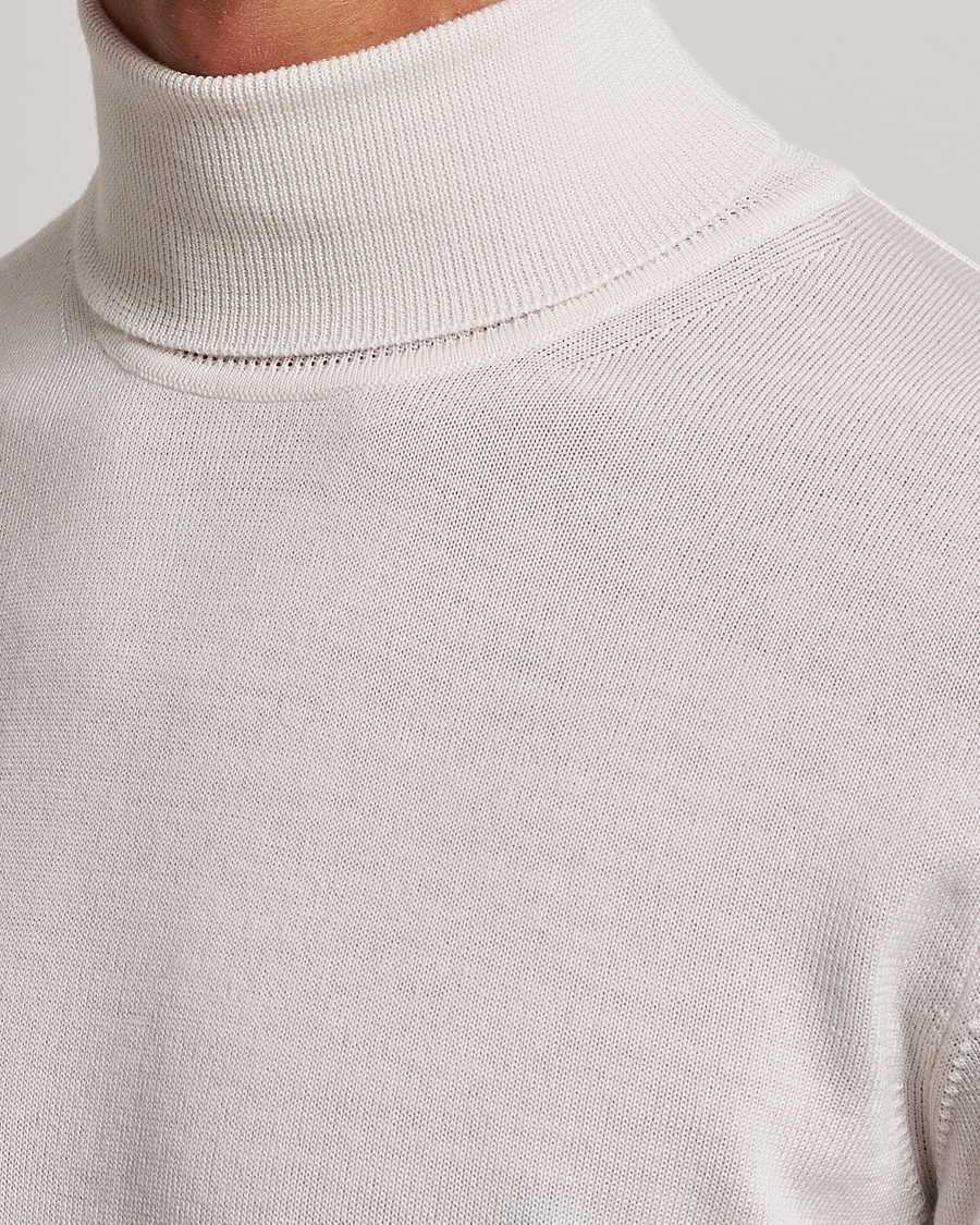 Uomini | Maglieria | J.Lindeberg | Lyd True Merino Polo Cloud White
