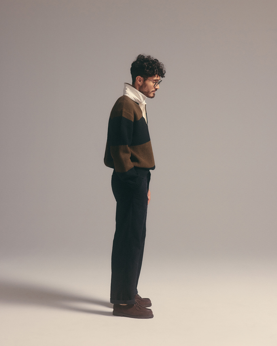 Uomini | Maglieria | J.Lindeberg | Larkspur Knitted Rugby Black