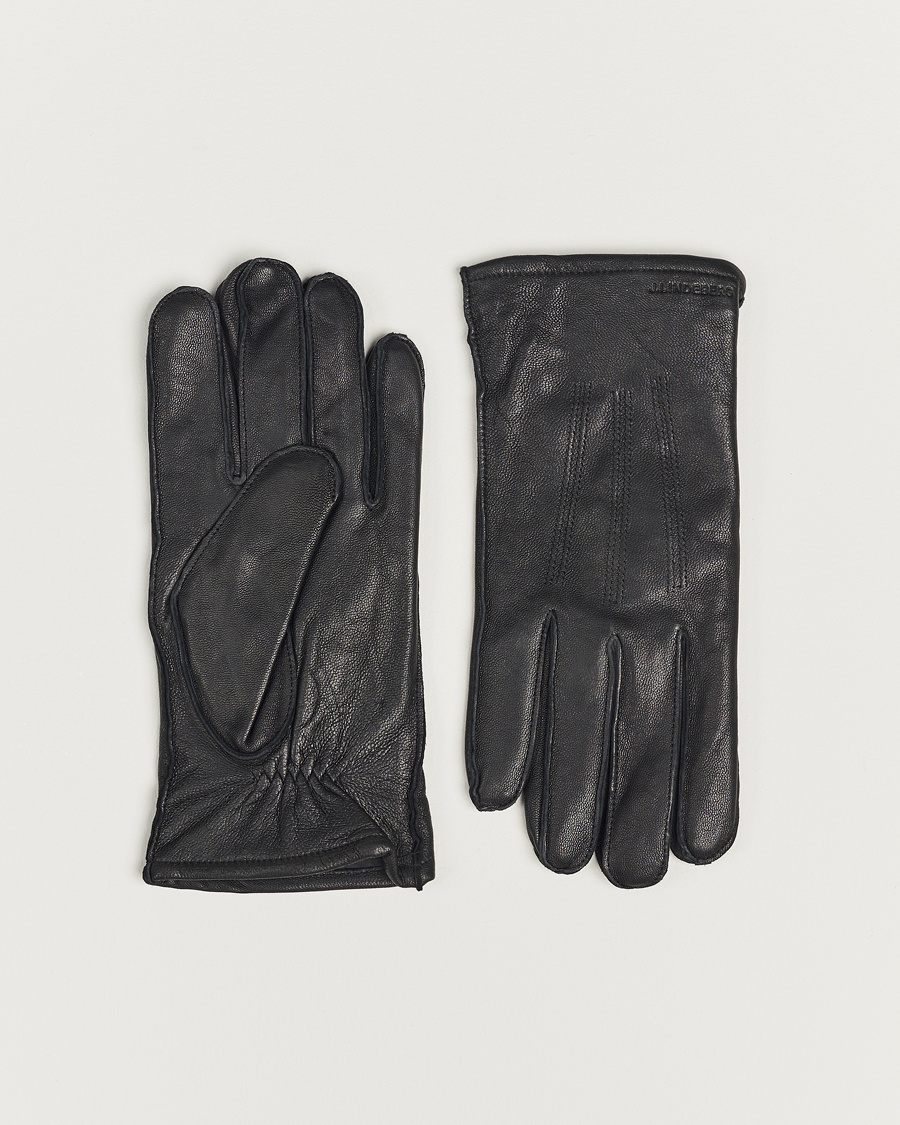 Uomini | J.Lindeberg Milo Leather Glove Black | J.Lindeberg | Milo Leather Glove Black