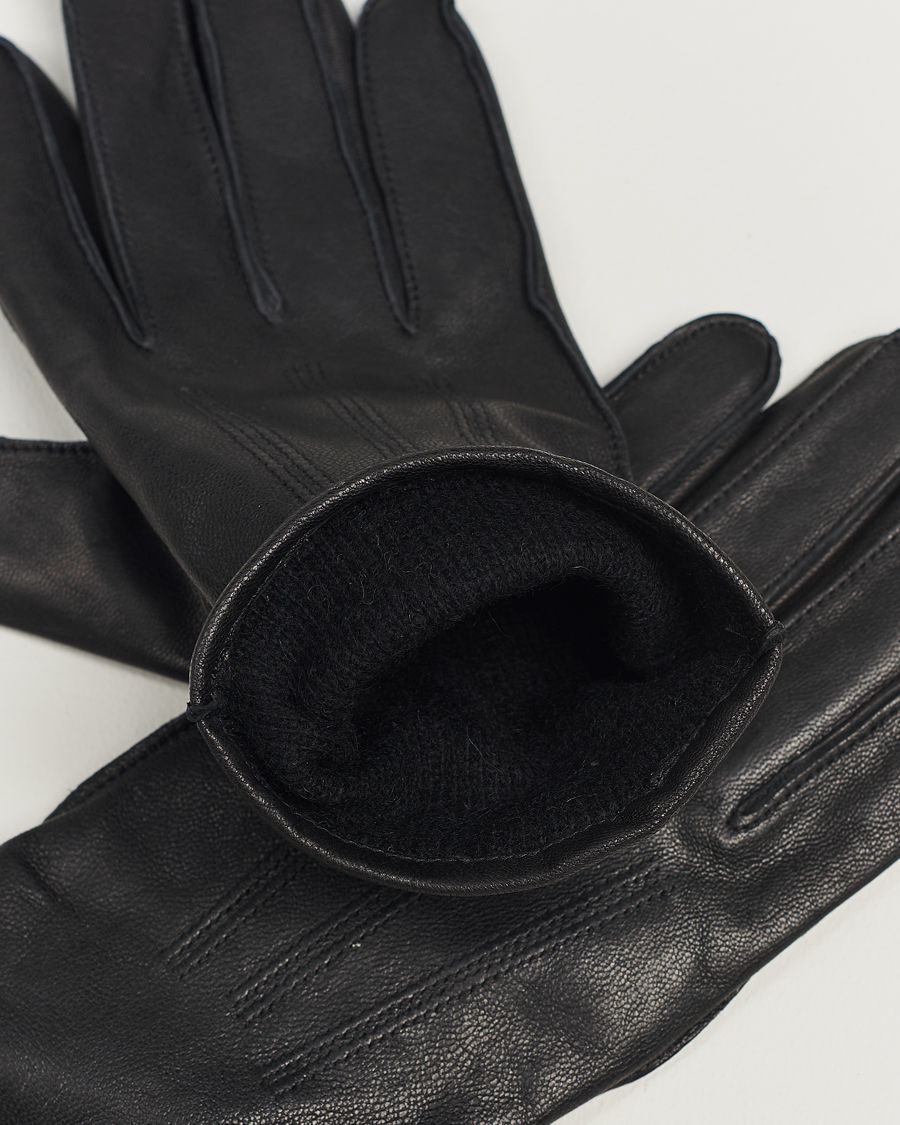 Uomini | J.Lindeberg Milo Leather Glove Black | J.Lindeberg | Milo Leather Glove Black
