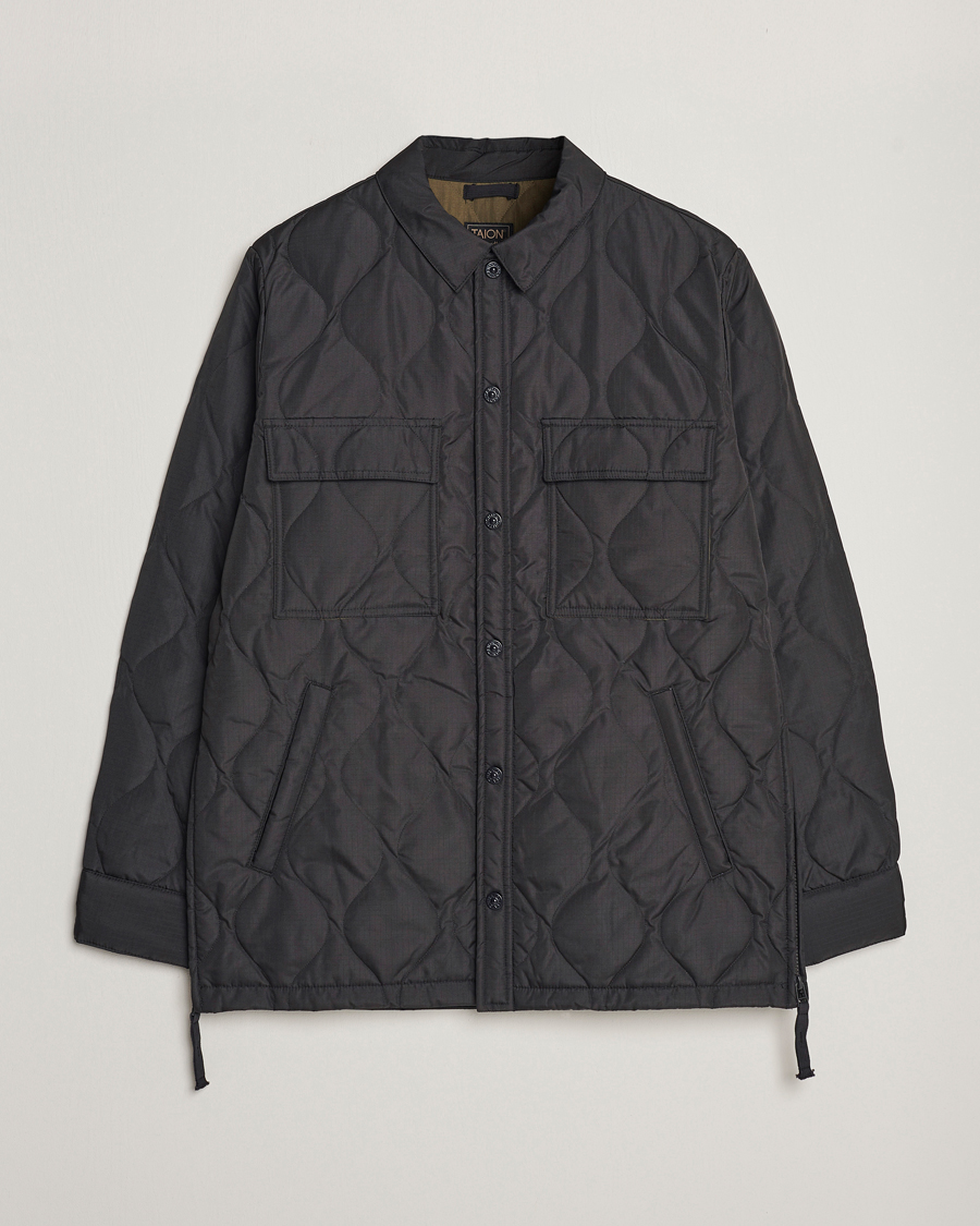Uomini | Giacche | TAION | Padded Military CPO Shirt Jacket Black