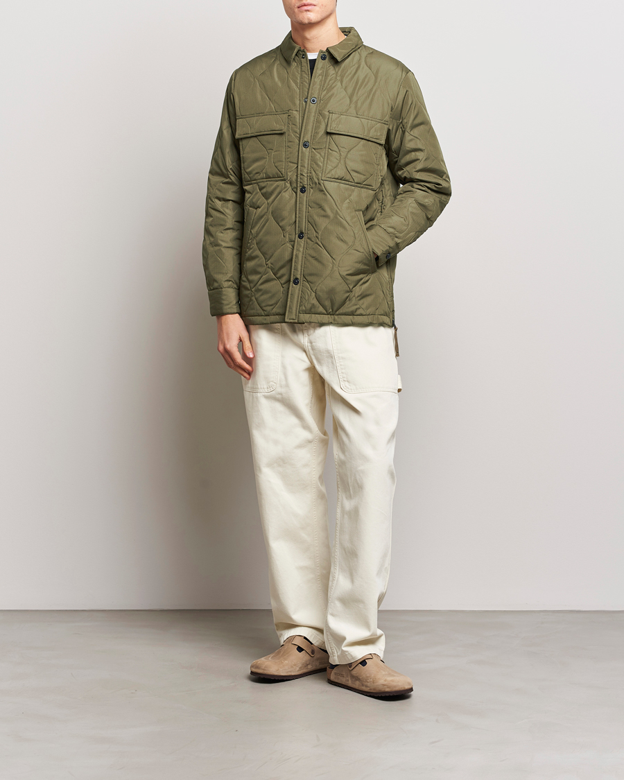 Uomini | Giacche | TAION | Padded Military CPO Shirt Jacket Dark Olive