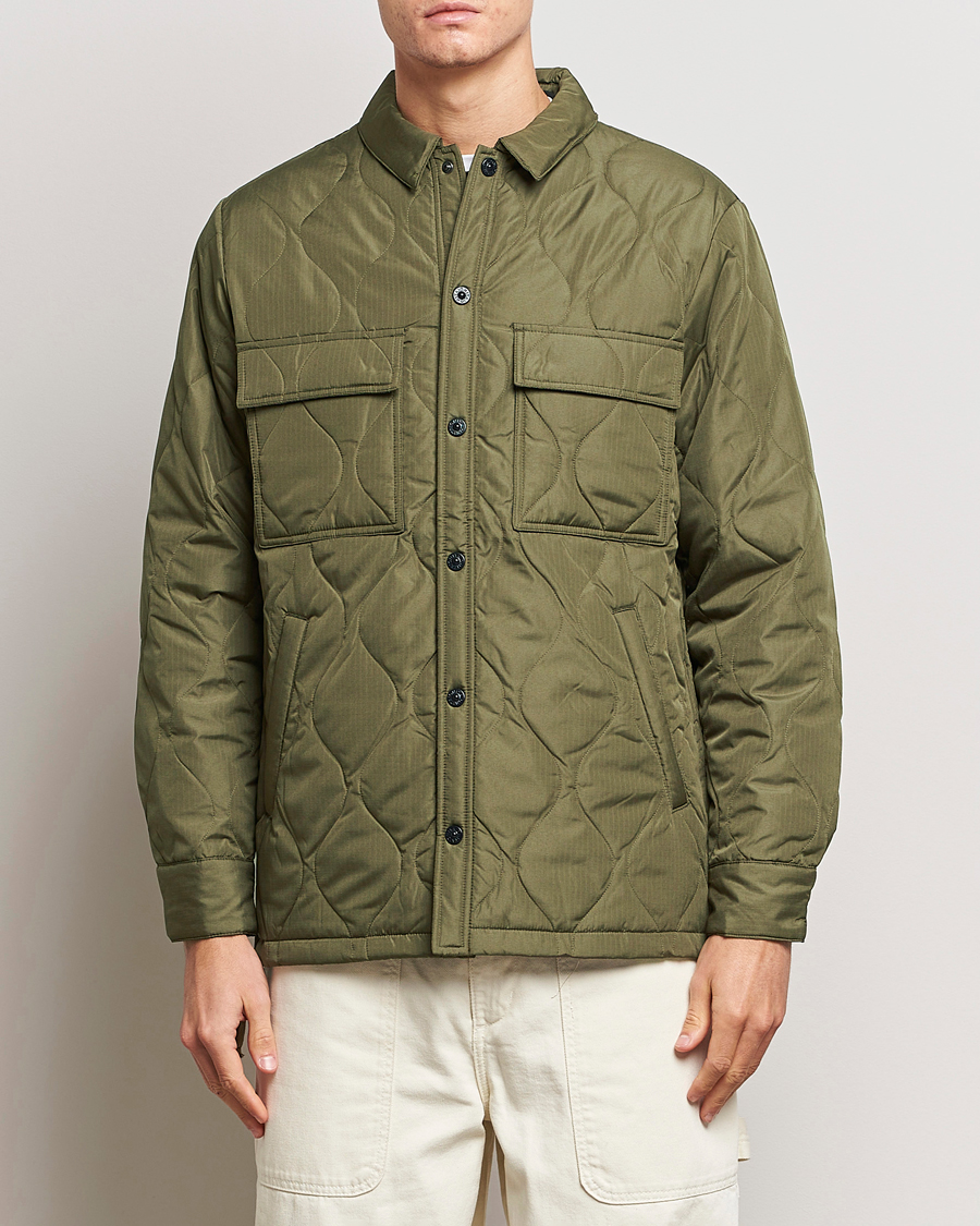 Uomini | Giacche | TAION | Padded Military CPO Shirt Jacket Dark Olive