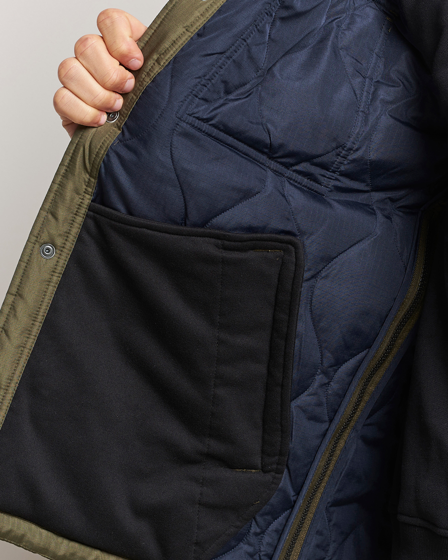 Uomini | Giacche | TAION | Padded Military CPO Shirt Jacket Dark Olive