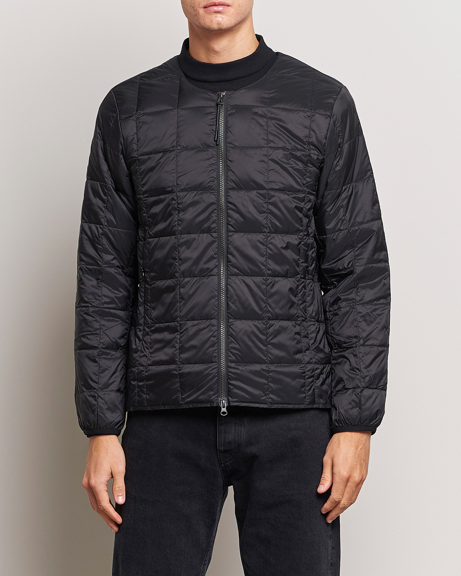 Uomini | Giacche | TAION | Crew Neck W-Zip Down Jacket Black