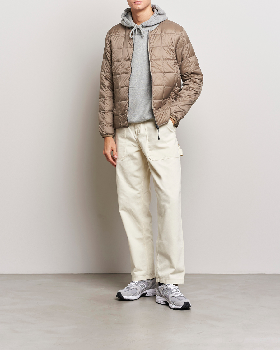 Uomini | Giacche | TAION | Crew Neck W-Zip Down Jacket Khaki