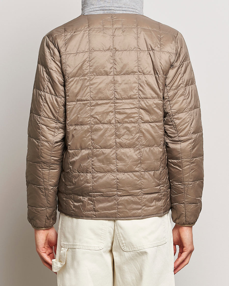 Uomini | Giacche | TAION | Crew Neck W-Zip Down Jacket Khaki