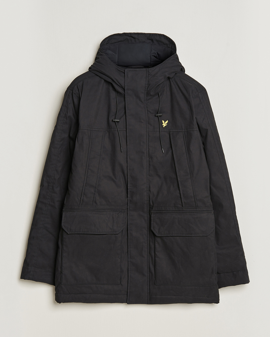Uomini | Giacche | Lyle & Scott | Micro Fleece Parka Jet Black