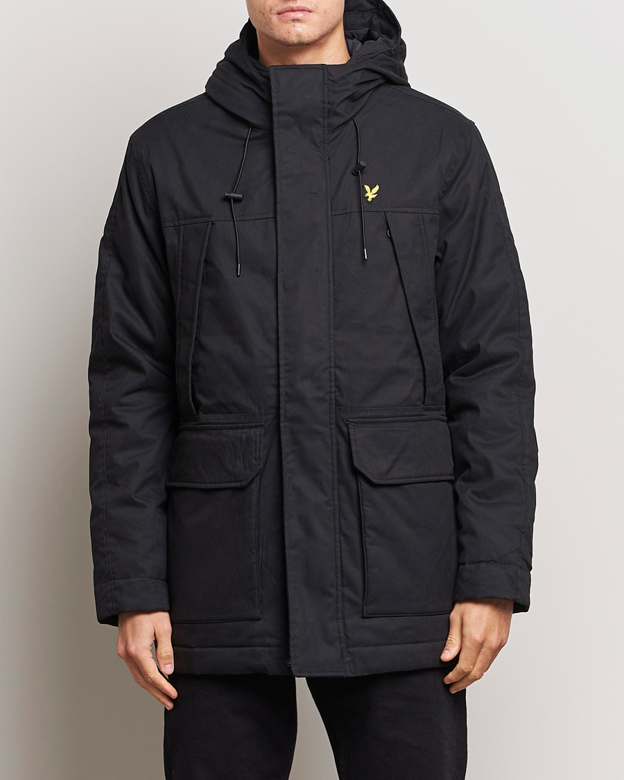 Uomini | Giacche | Lyle & Scott | Micro Fleece Parka Jet Black