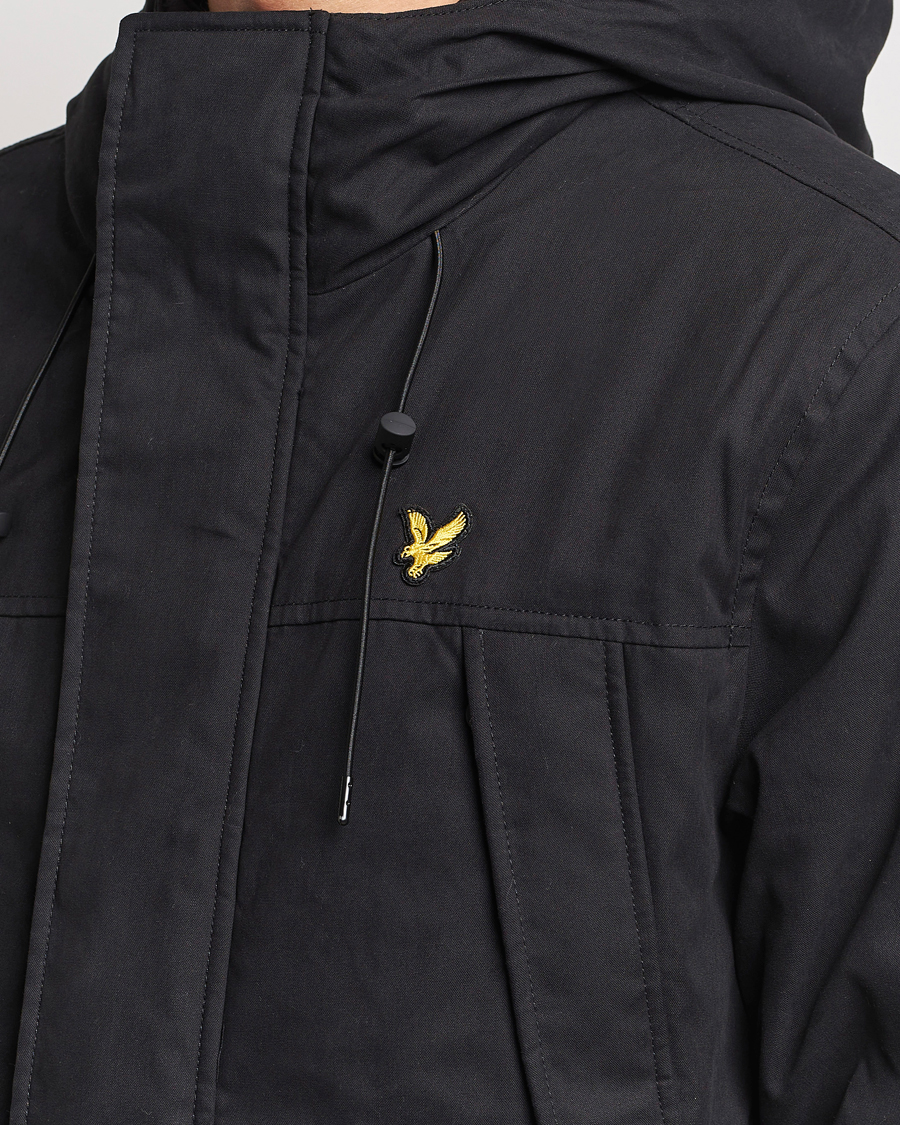 Uomini | Giacche | Lyle & Scott | Micro Fleece Parka Jet Black