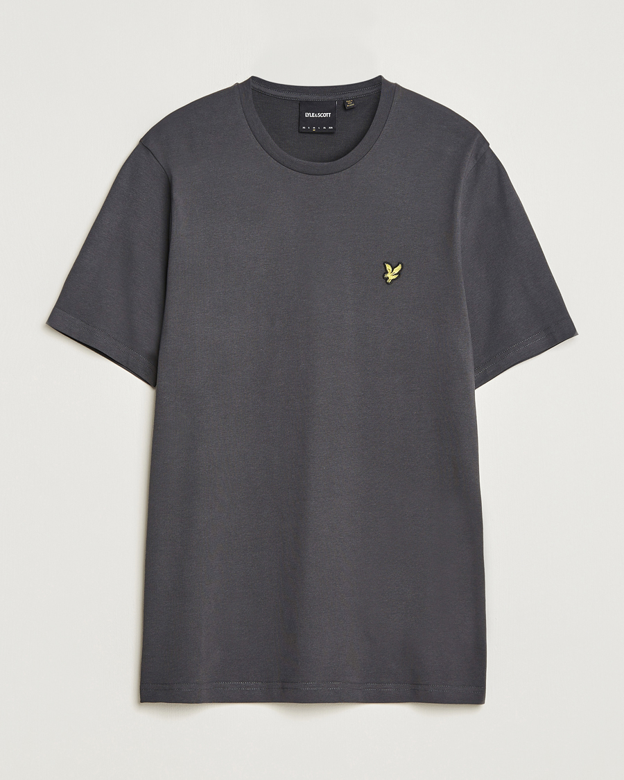 Uomini | T-shirt | Lyle & Scott | Cotton Crew Neck T-Shirt Gunmetal