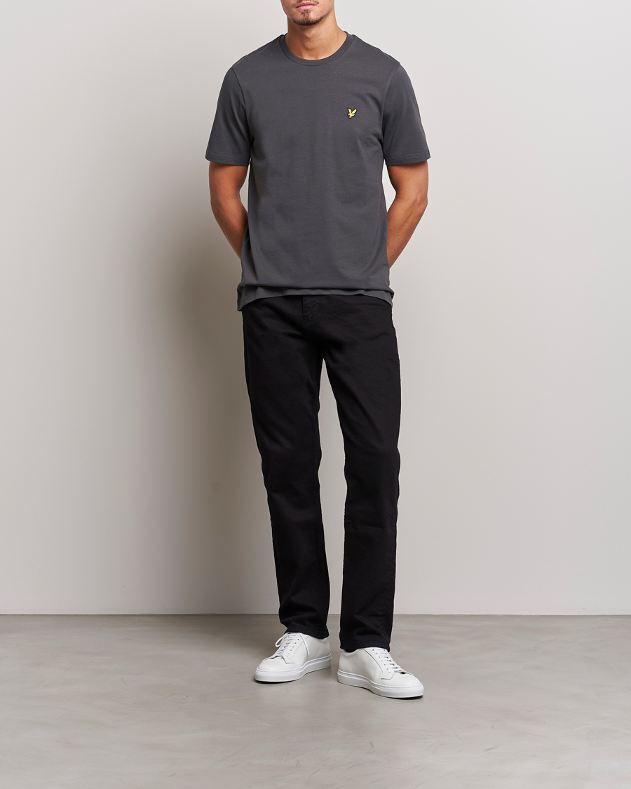 Uomini | T-shirt | Lyle & Scott | Cotton Crew Neck T-Shirt Gunmetal