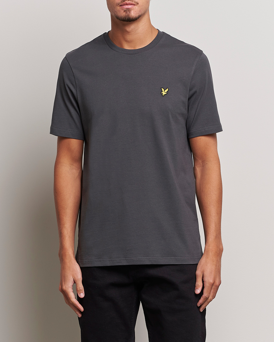 Uomini | T-shirt | Lyle & Scott | Cotton Crew Neck T-Shirt Gunmetal
