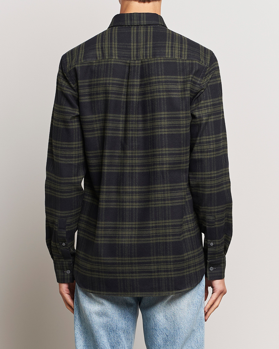 Uomini | Camicie | Lyle & Scott | Checked Flannel Button Down Shirt Mountain Moss