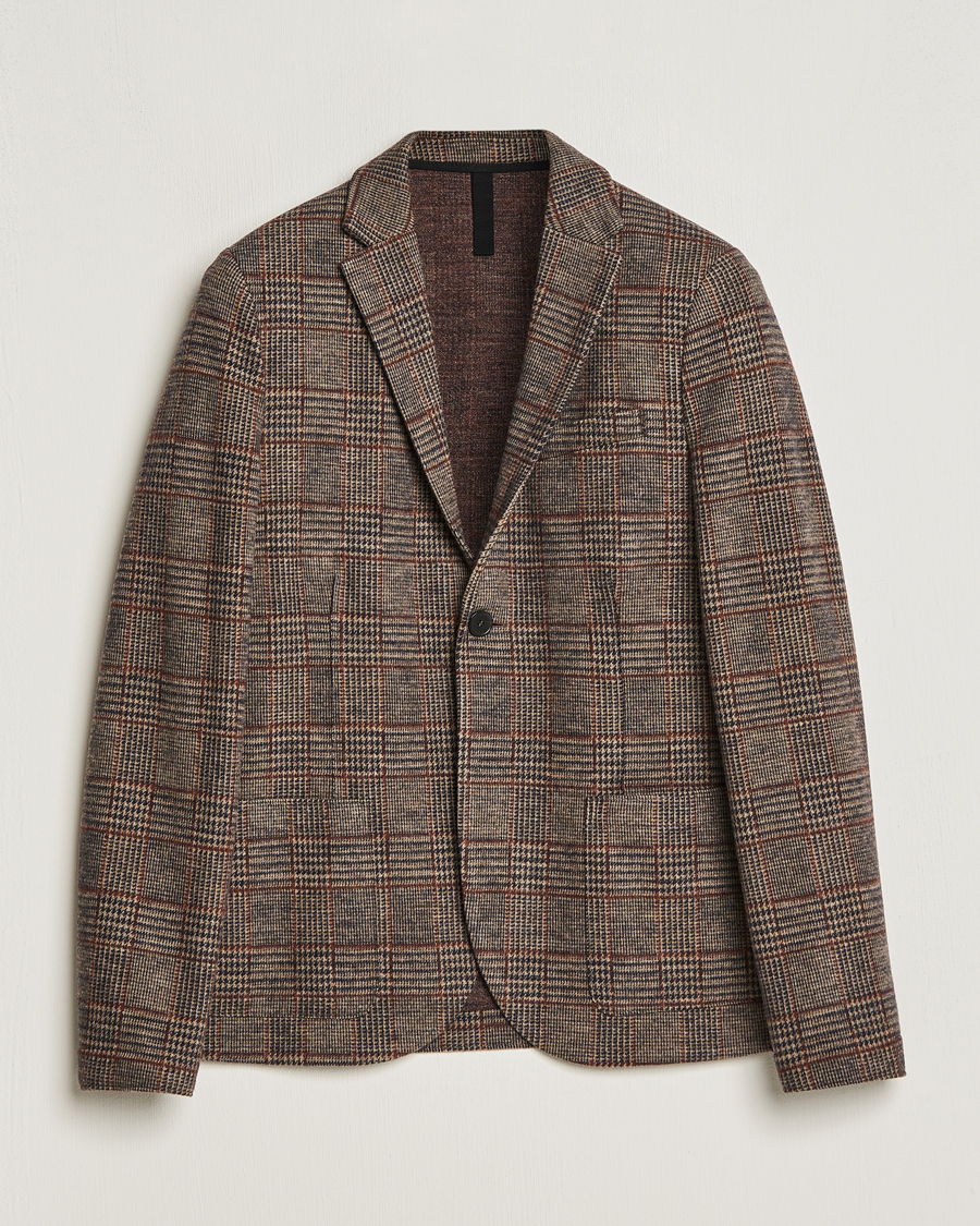 Uomini | Blazers | Harris Wharf London | Two Buttoned Loro Piana Wool Blazer Brown