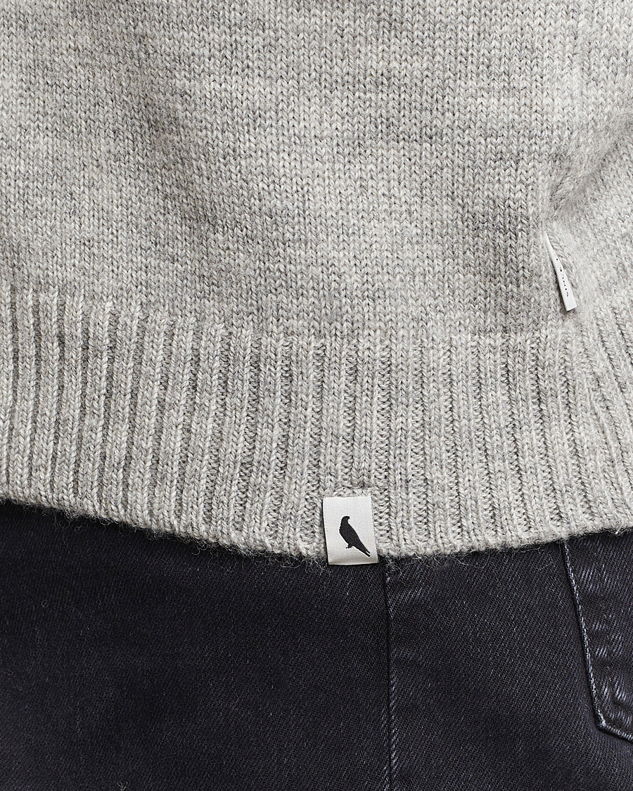 Uomini | Maglieria | Peregrine | Maker's Stitch Merino Cardigan Light Grey