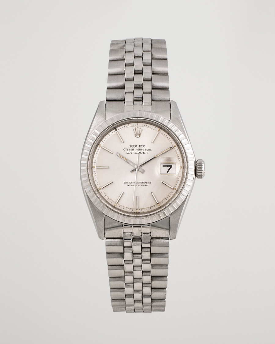 Uomini | Rolex Pre-Owned Datejust 1601-3 Oyster Perpetual Steel Black | Rolex Pre-Owned | Datejust 1601-3 Oyster Perpetual Steel Black