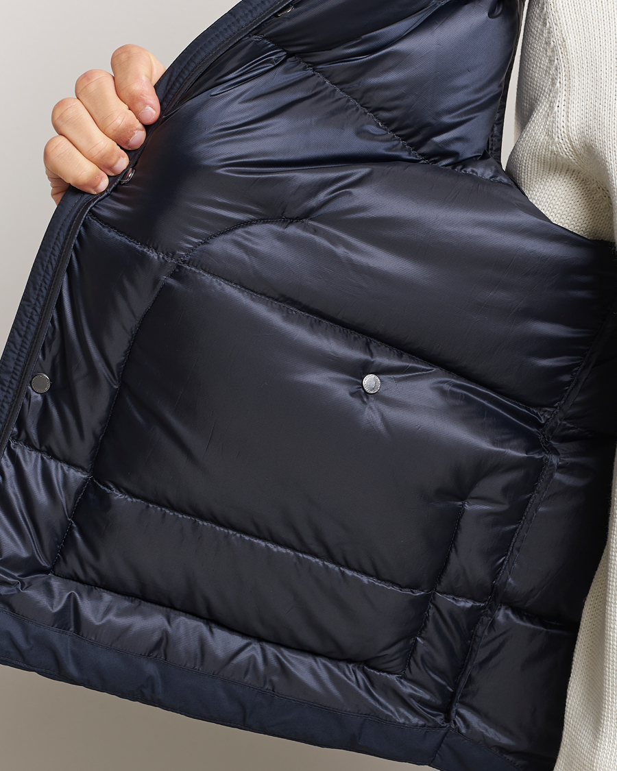 Uomini | Giacche | Woolrich | Western Down Vest Melton Blue