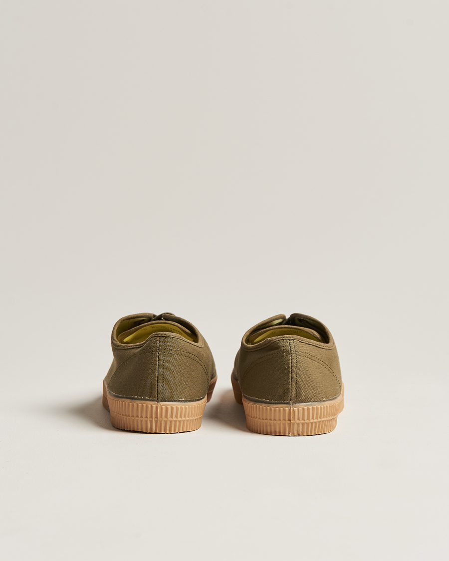 Uomini | Sneakers | Novesta | Star Master Organic Cotton Sneaker Military/Transparant