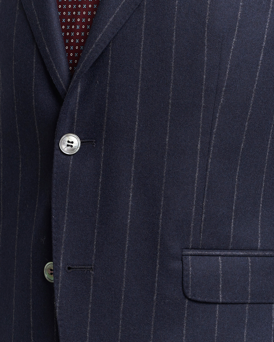 Uomini | Abiti | Oscar Jacobson | Fogerty Denz Pinstripe Wool Suit Navy