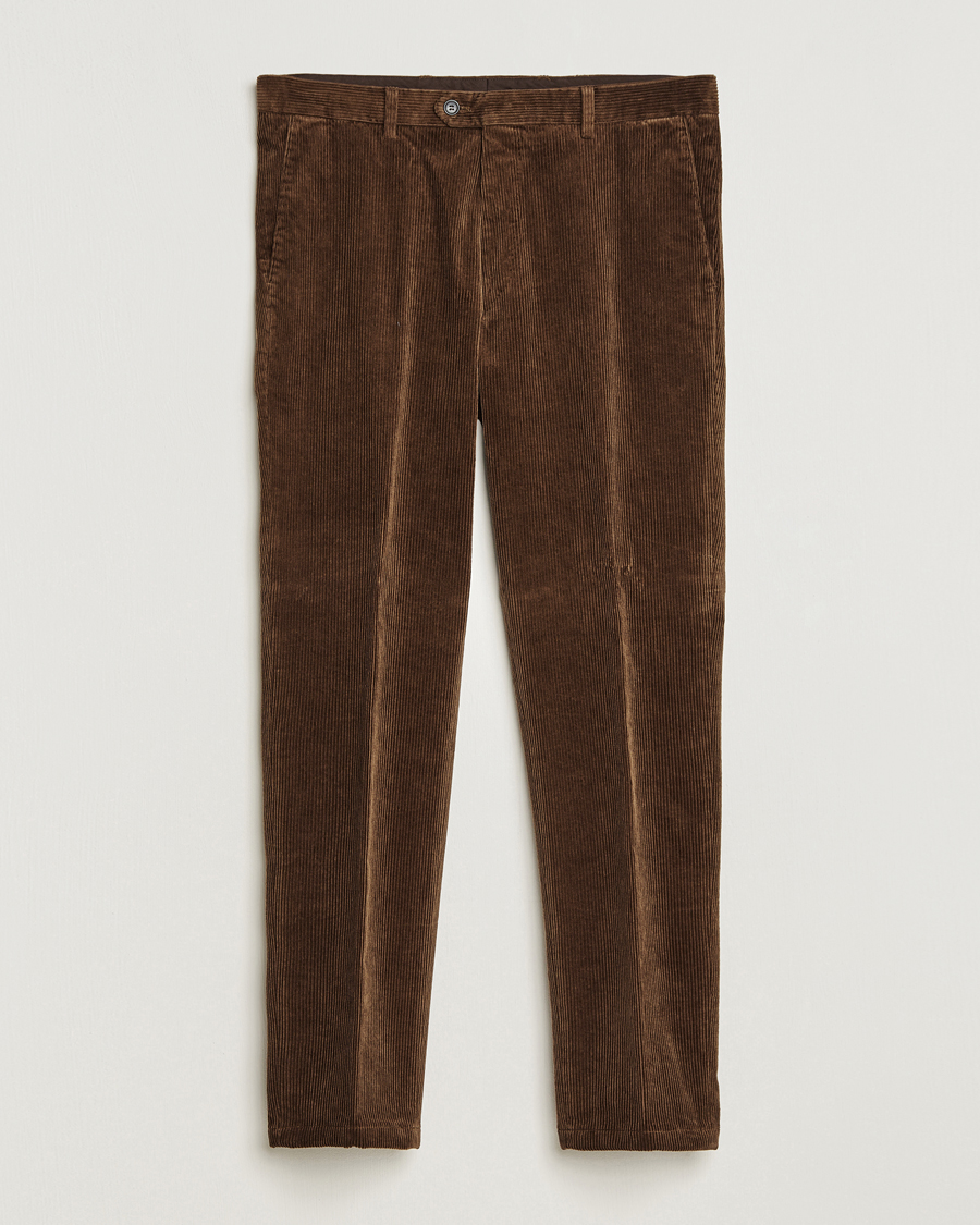Uomini | Pantaloni | Oscar Jacobson | Denz Corduroy Trousers Camel