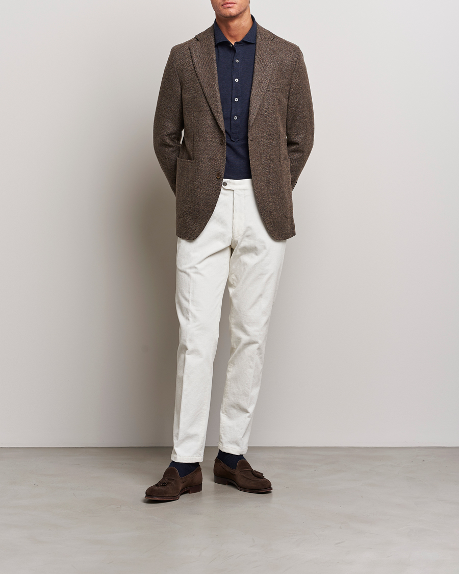 Uomini | Pantaloni | Oscar Jacobson | Denz Corduroy Trousers White