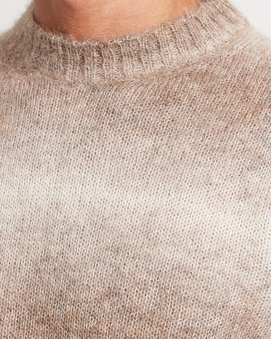 Uomini | Maglieria | Oscar Jacobson | Valter Alpaca Knitted Sweater Beige