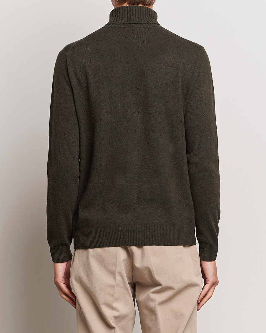 Uomini | Maglieria | Oscar Jacobson | Salim Wool/Cashmere Rollneck Green