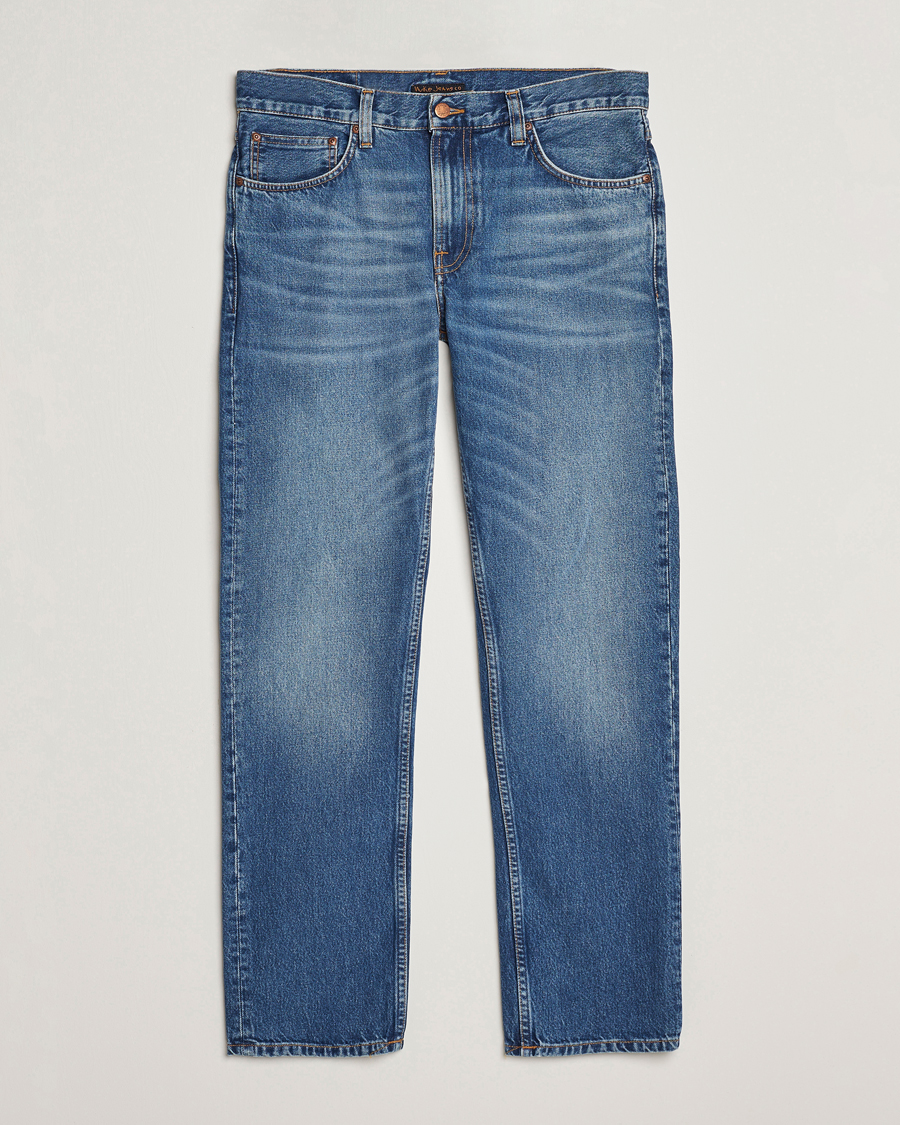 Uomini | Jeans | Nudie Jeans | Gritty Jackson Jeans Blue Traces