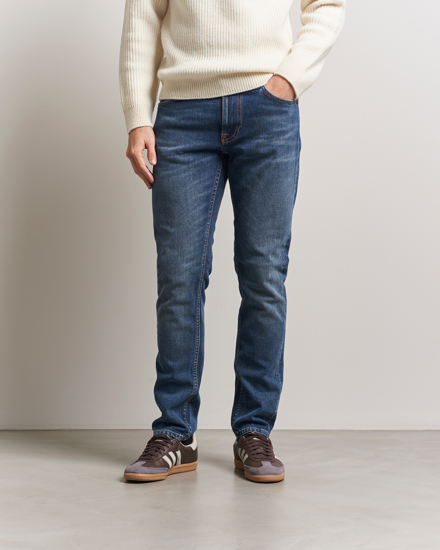 Uomini | Pantaloni | Nudie Jeans | Lean Dean Jeans Troubled Sea