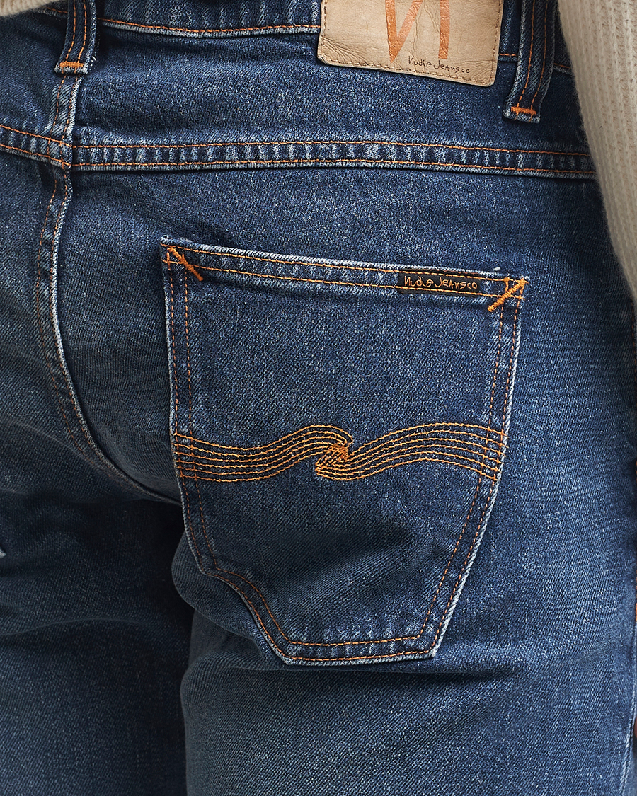 Uomini | Pantaloni | Nudie Jeans | Lean Dean Jeans Troubled Sea
