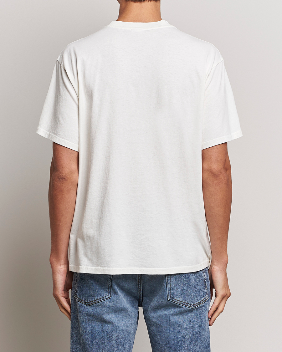 Uomini | T-shirt | Nudie Jeans | Koffe Future Crew Neck T-Shirt Off White
