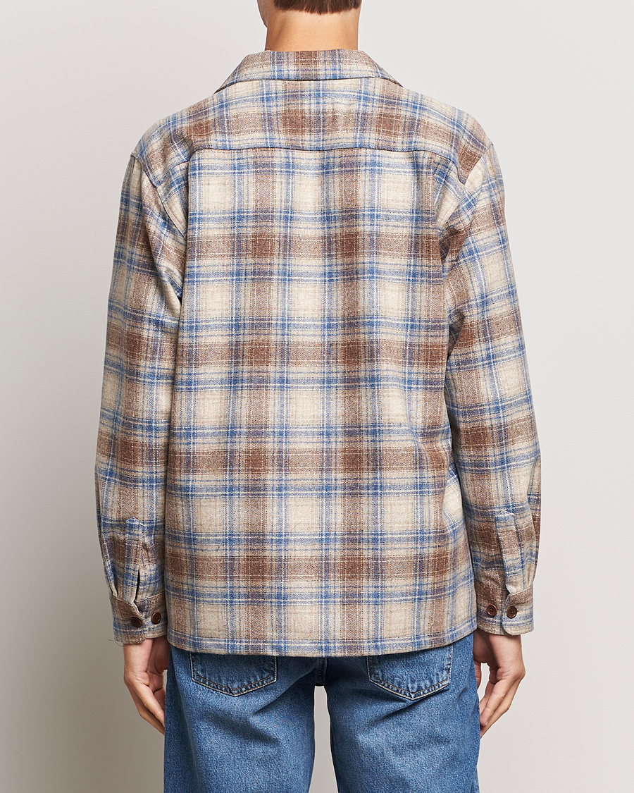 Uomini | Camicie | Nudie Jeans | Vincent Wool Checked Overshirt Multi