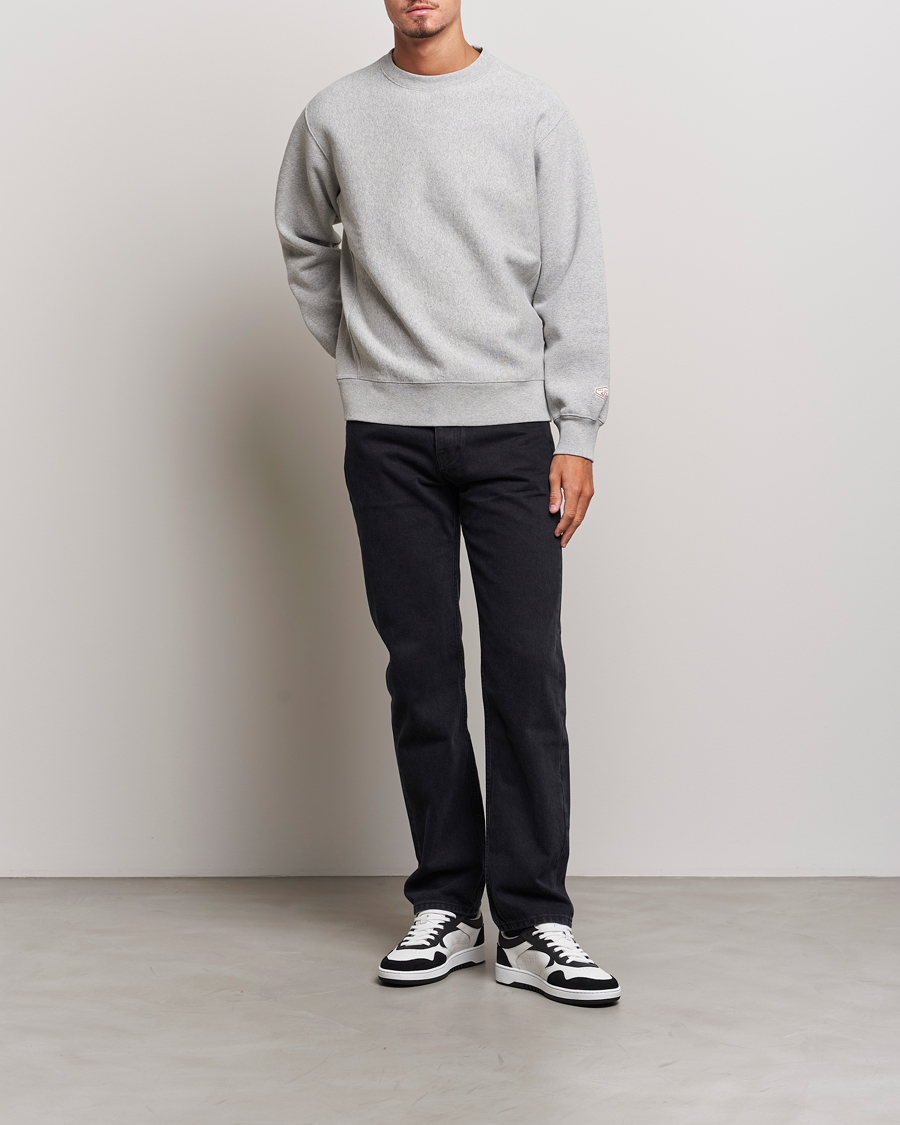 Uomini | Maglieria | Nudie Jeans | Hasse Crew Neck Sweatshirt Grey Melange